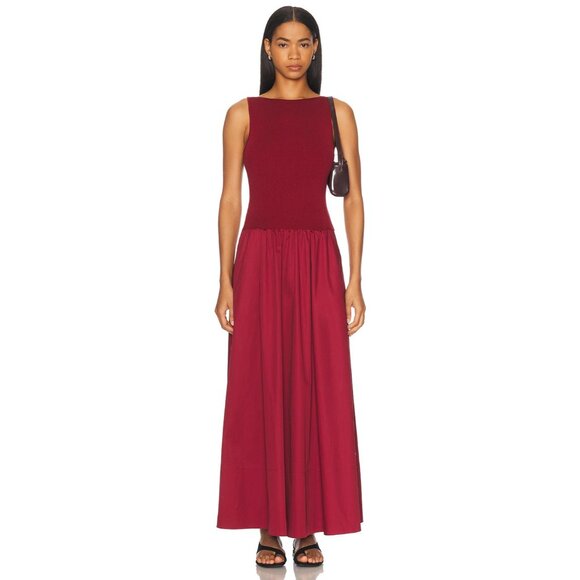 St. Agni Dresses & Skirts - St. Agni Bateau Cut Out Dress in Berry